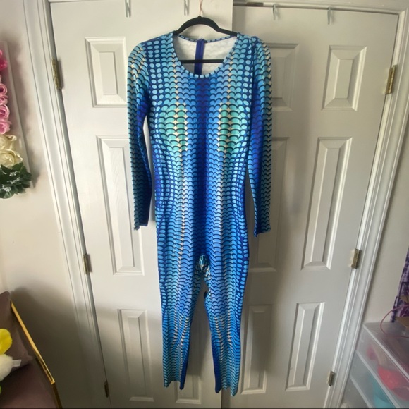 Marine Serre Inspired Blue Moon Jumpsuit - Picture 2 of 5